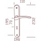 Ensemble/PLaque CLUSES Alu/Acier Laqué BLANC Conda 195